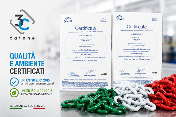 3C Catene - certificazioni SQ SA